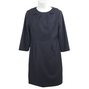 Ginny H 3/4 Sleeve Navy Blue Dress